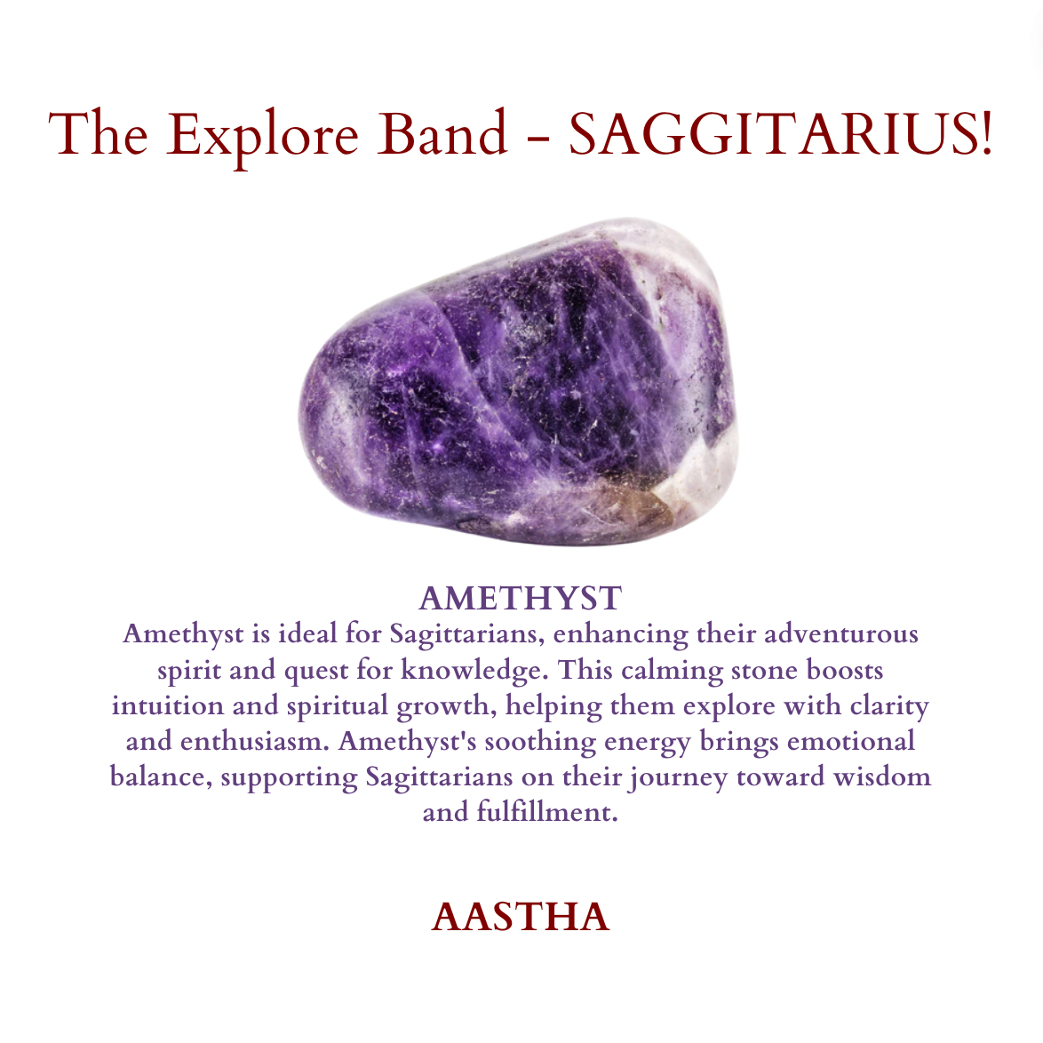 The Explore Band - for SAGGITARIUS